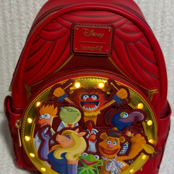 Disney Loungefly The Muppets Group Light-Up Mini Backpack NWT - Picture 6 of 6